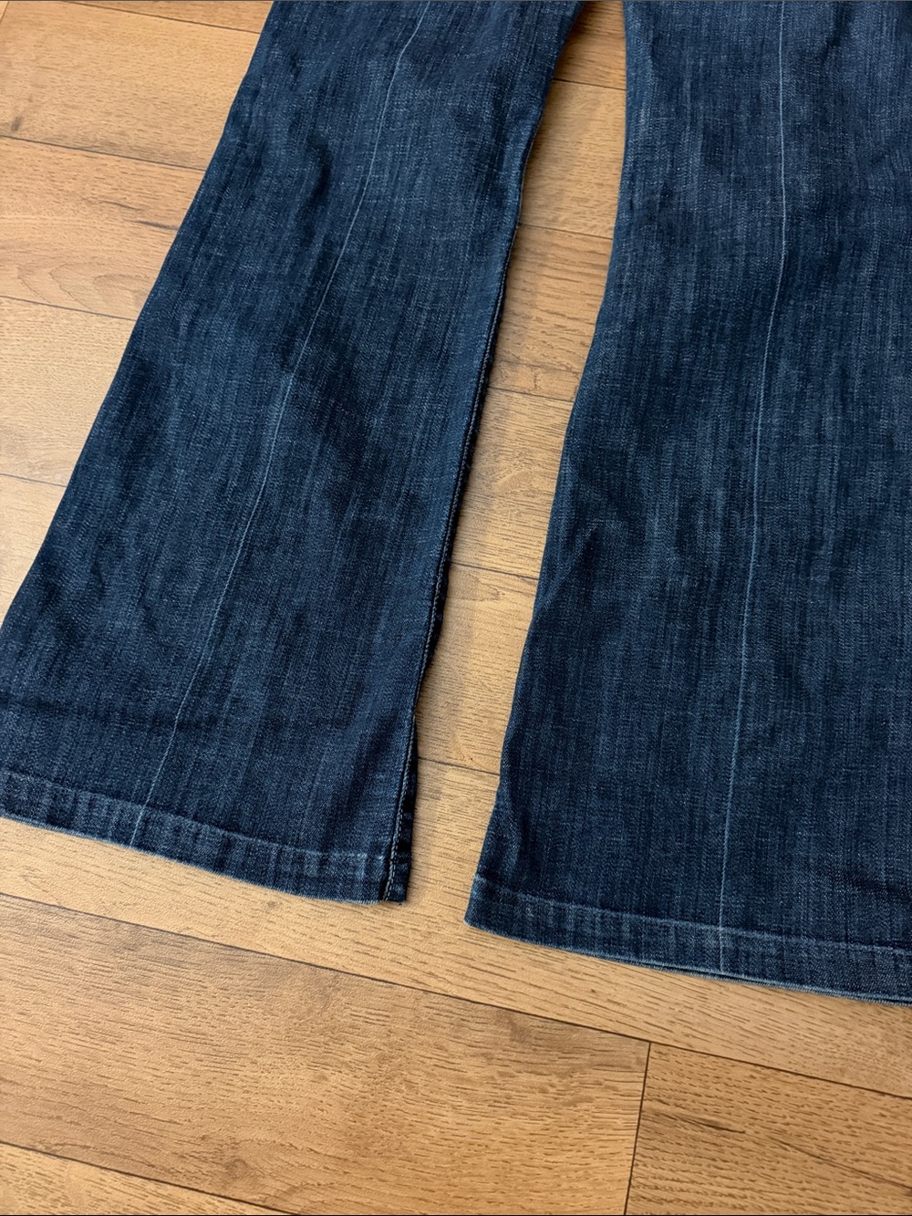 7 For All Mankind Size 26 Dojo Jeans Made In USA Sexy Denim Coastal Cowgirl Farm - Picture 10 of 16